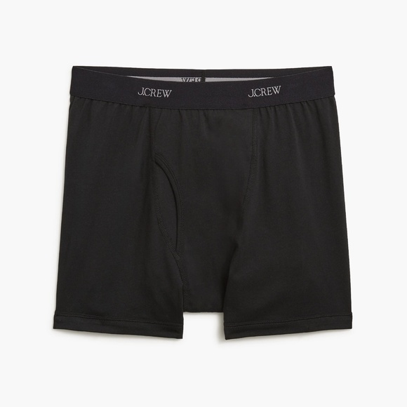 New JCREW Size L Knit Boxer Briefs in Black $39 CG107 - Picture 1 of 3
